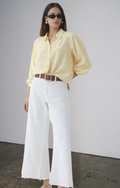 Lemon Pinstripe Viscose Shirt